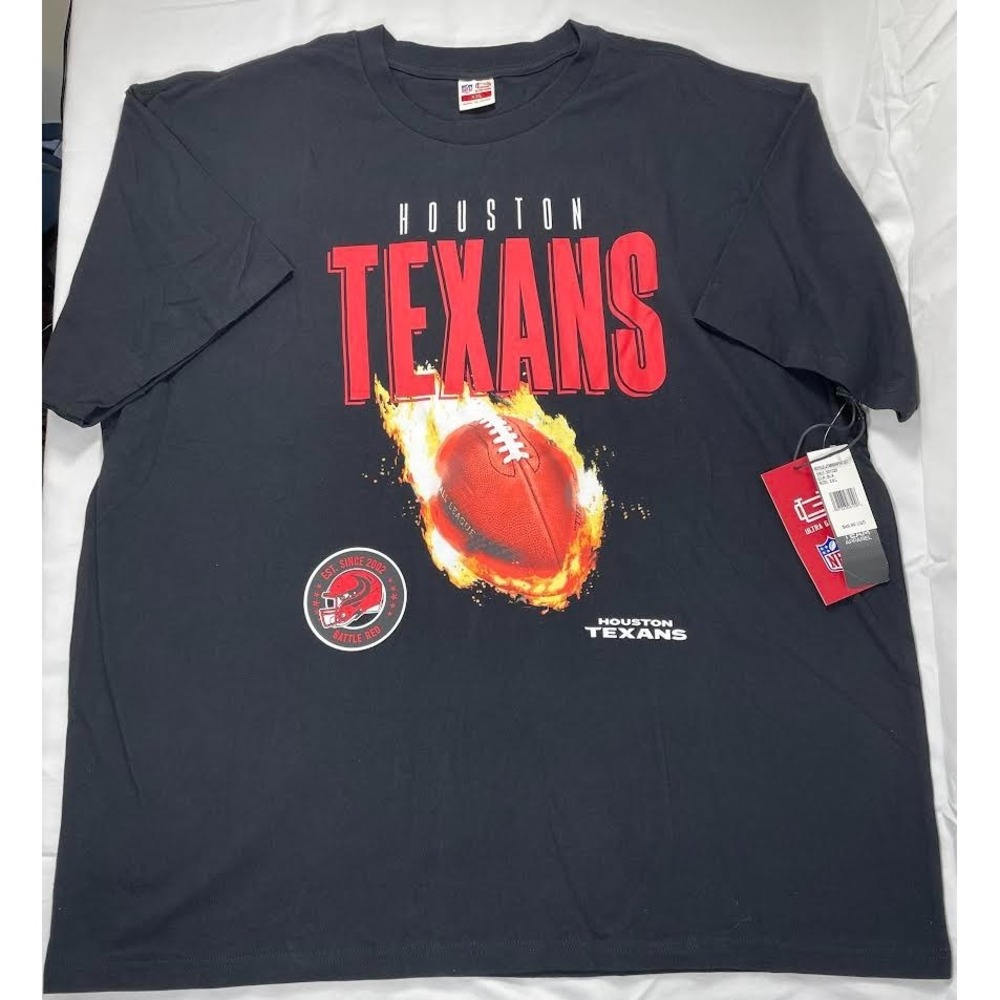 Houston Texans Ultra Game Black Tee Size 2XL - NFL - *MSRP $49.99*
